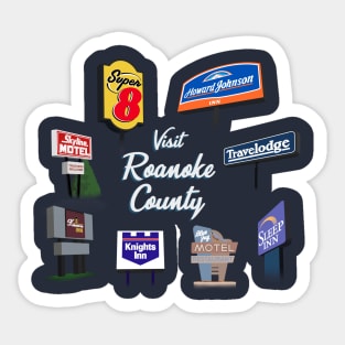 visit roanoke Sticker